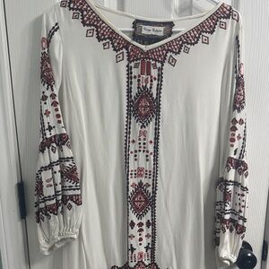 Western Style Embroidered Tunic